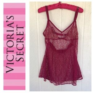 VICTORIAS SECRET LACE BABYDOLL LARGE